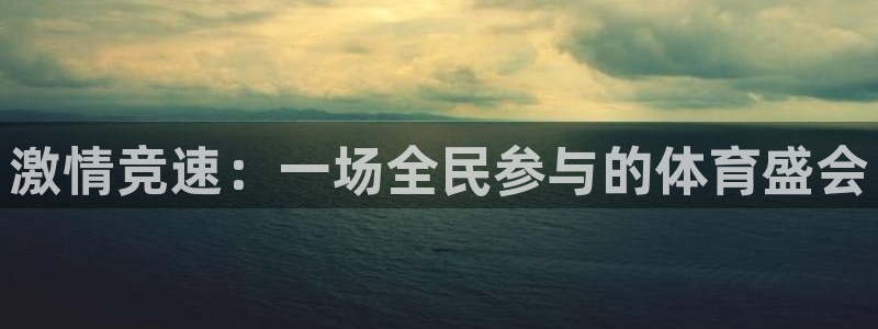 逐梦国际3官网登录：激情竞速：一场全民参与的体育盛会